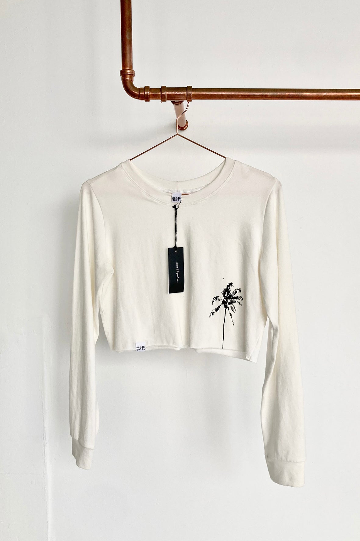 Cropped Long Sleeve Hemp Top